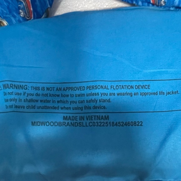 💚EUC Toddler Swim Vest W/Sleeves Puddle Jumper Fabric Kids Swim Vest W:Armbands - Picture 9 of 12